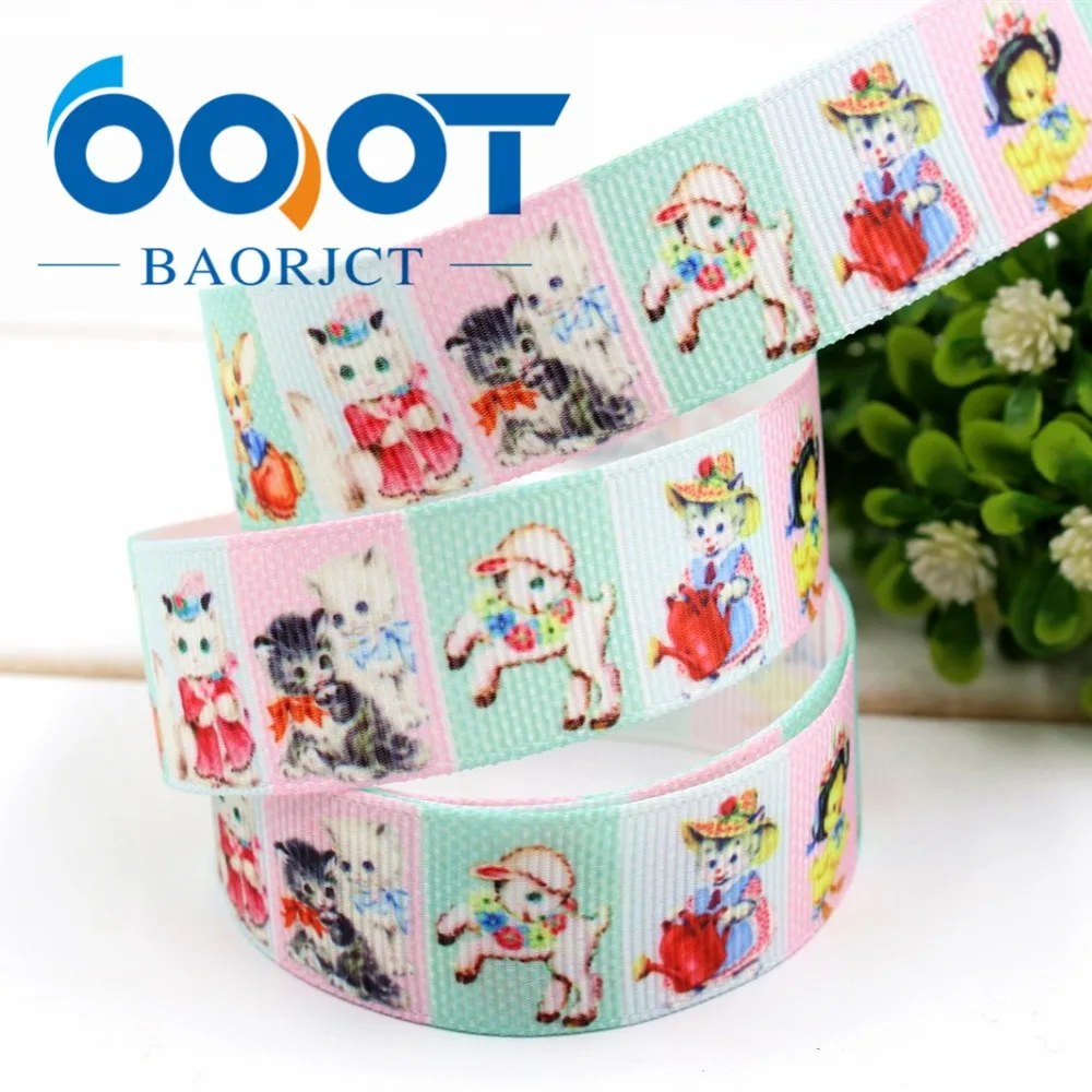 OOOT BAORJCT 1722397 1 'ཕ ММ мультфильм Печатных grosgrain ленты DIY handmadeHair аксессуары