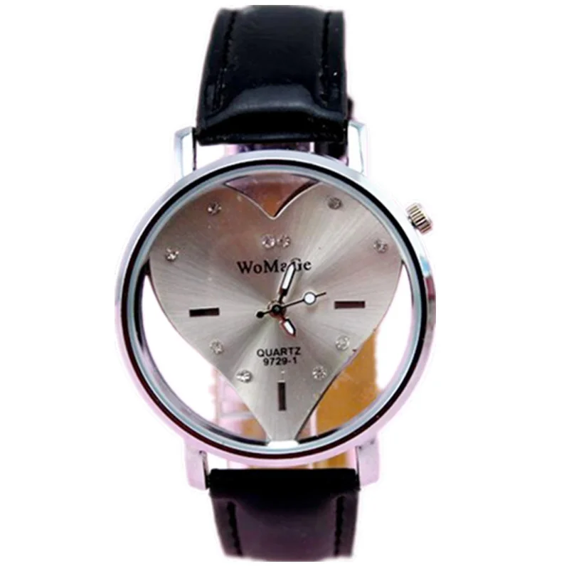 Новое поступление бренд womage женские модные наручные часы с любовным сердцем