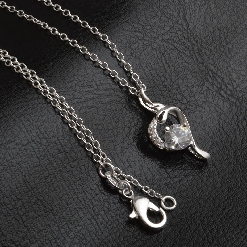 Серебряный ожерелье женщина Корейской моде серебряные ювелирные изделия в