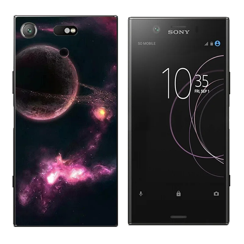 4 6 'чехол для Sony Xperia XZ1 Compact чехлы телефонов с треугольным принтом Z1 мягкий