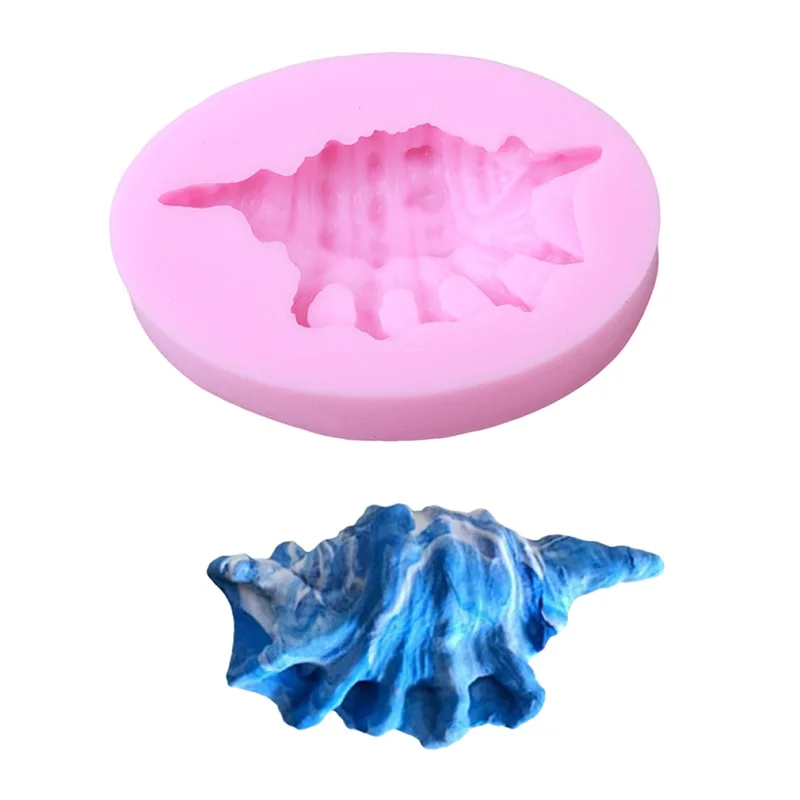 Хит продаж 3D силиконовая форма для торта в форме раковины океана DIY Форма помадка