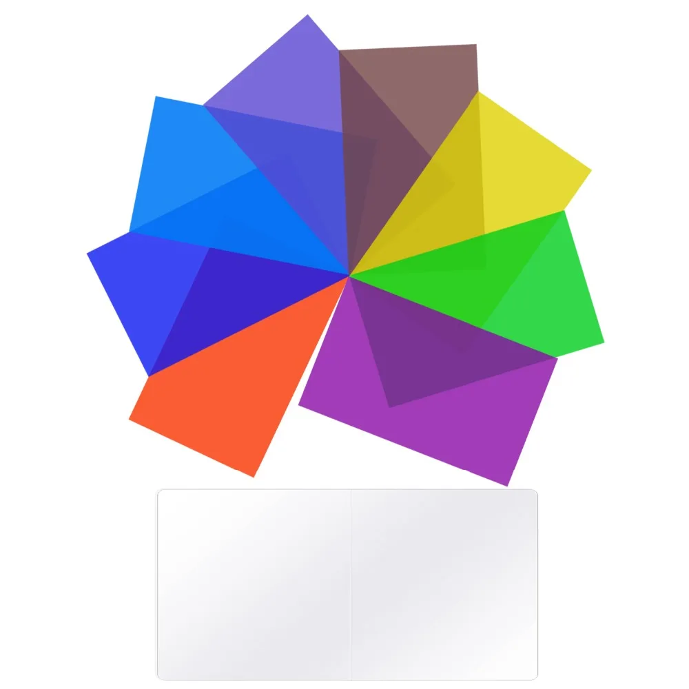 Neewer 8 pack светильник ing Color Filter Tansparent фильтр для коррекции цвета в различных цветов s