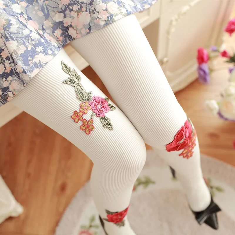 Весенне осенние розовые разноцветные колготки с шелковым принтом 120D бархатные