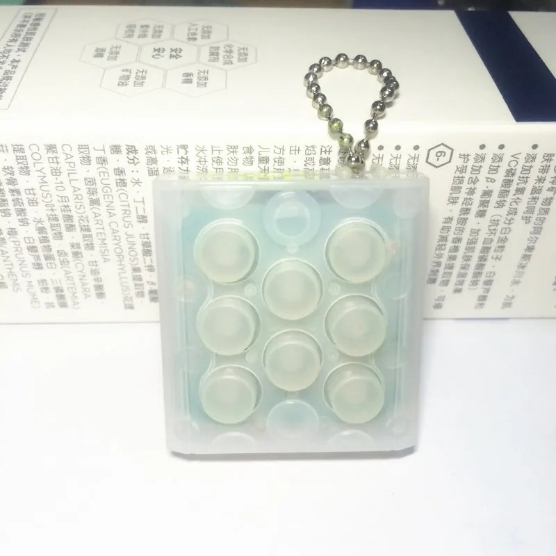 Творческий Mugen Puchi Брелок Пути Электронный Bubble Wrap Keyring Поп бесконечные воздушный