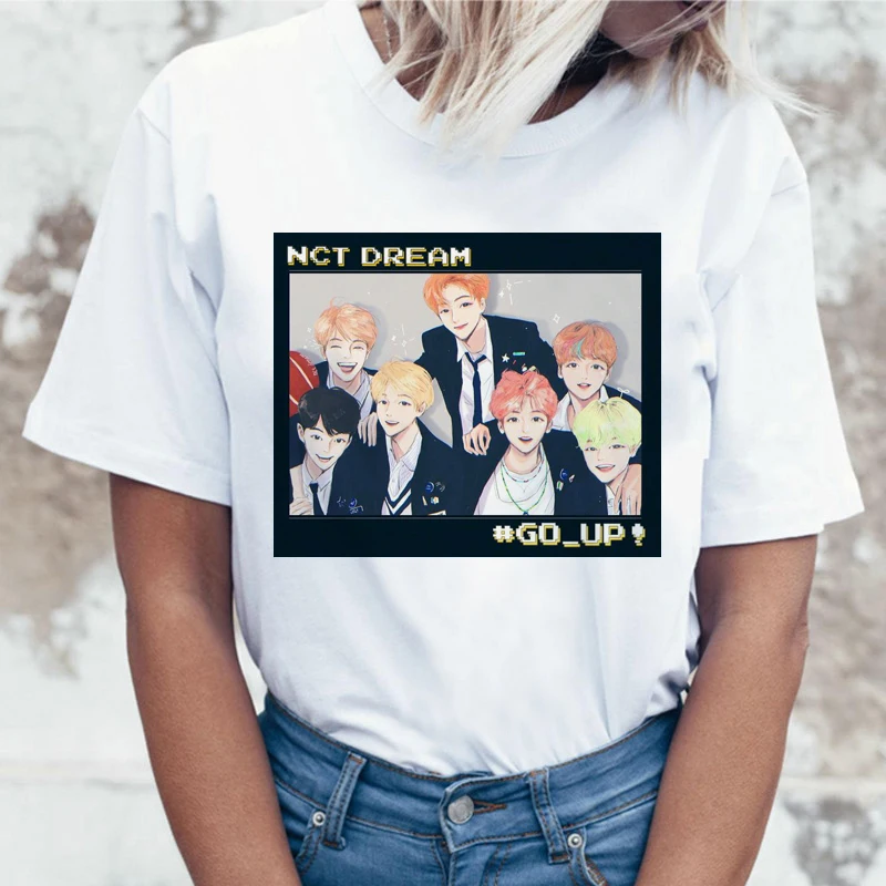 Nct127 модная графическая Женская Футболка Harajuku Ullzang 90s футболка корейский стиль идолы футболка Повседневная летняя хип-хоп Футболка женская