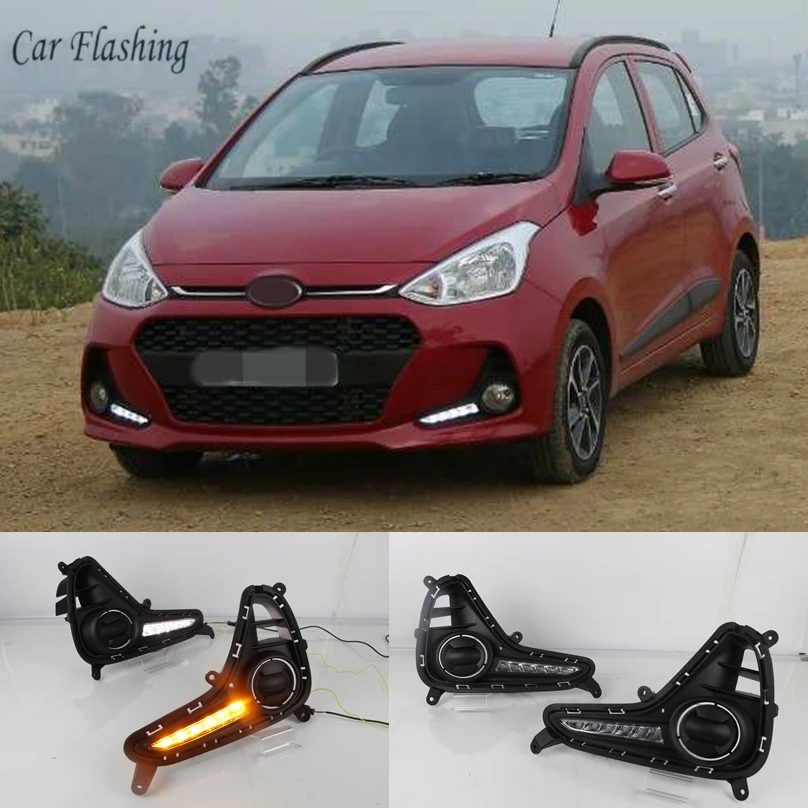 1 комплект автомобильные светодиодсветодиодный дневные ходовые огни для Hyundai I10