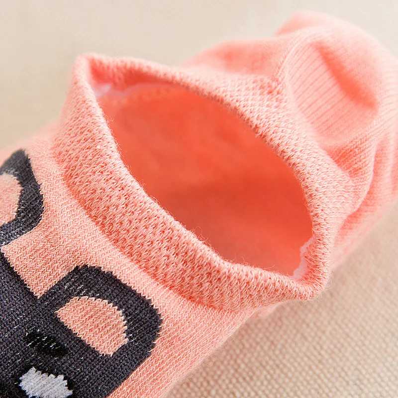 Носки невидимки хлопковые с мультяшными животными 1 пара = 2 шт.|invisible boat socks|boat socks