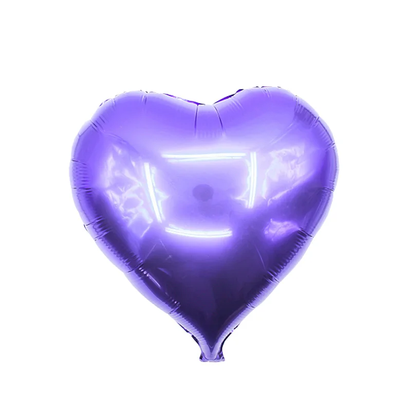 12 pcs heart pruple 12 шт. 18 дюймов Звездные воздушные фольгированные шары BabyShower Globos сердце Гелиевый шар на день рождения 1 вечерние принадлежности Свадебные украшения - Цвет: 12 pcs heart pruple