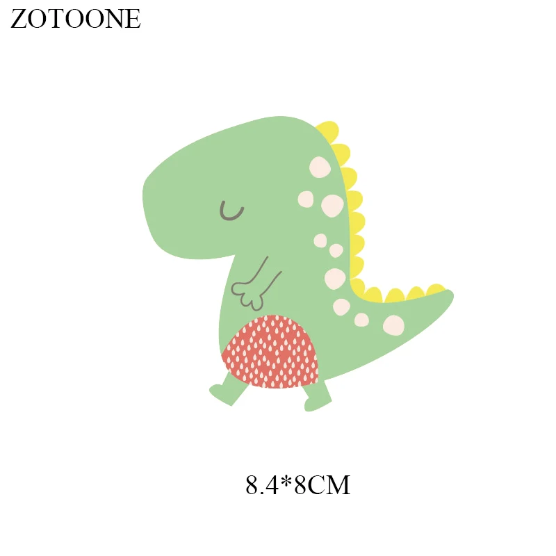 ZOTOONE 5 стилей мультфильм Динозавр патч утюжок на переводной DIY аксессуар