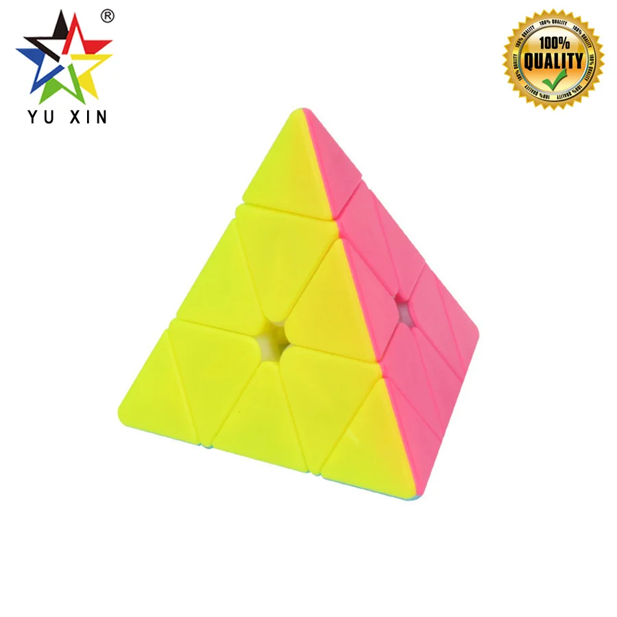 YUXIN головоломка с быстрым кубом 3x3x3 Пирамида Профессиональный плавно твист