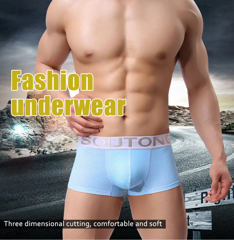 Soutong, мужское нижнее белье, боксеры, шорты, хлопок, боксеры, Cuecas Masculina Calzoncillos Hombre, нижнее белье, мужские боксеры, трусы, st21-1