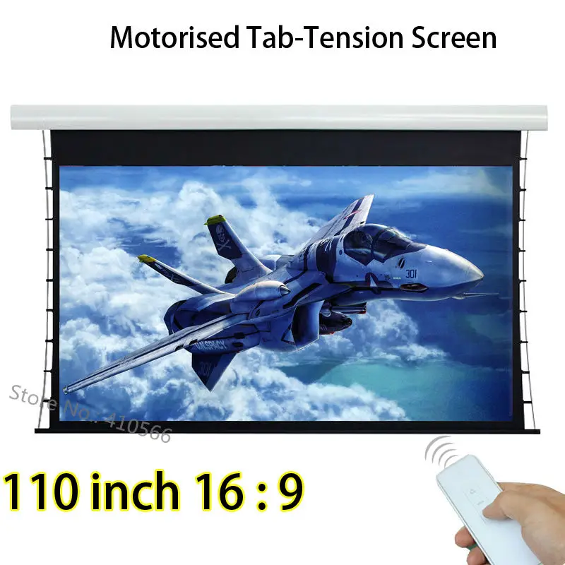 Алюминиевый корпус Tab Натяжной Электрический проекционный экран 110 дюймов 16:9