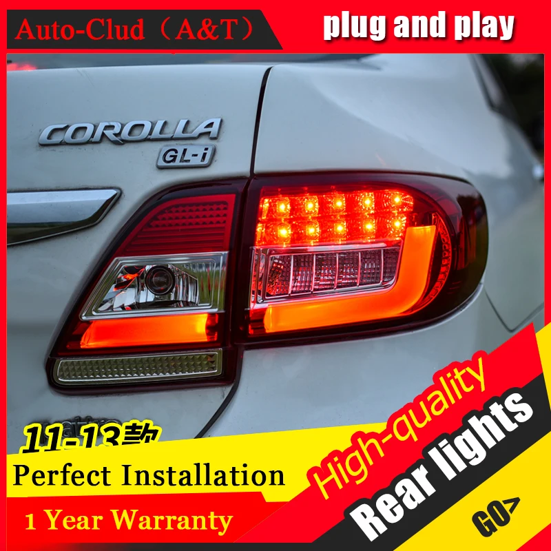 Автомобильный Стайлинг светодиодный задний фонарь для Toyota Corolla светильник 2011-2013