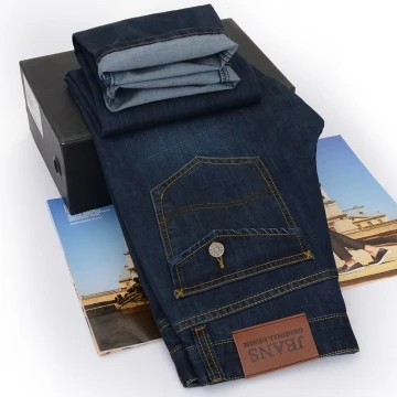 2016 мужская дизайнер джинсы ретро хлопок Тонкий Прямой молодой бизнес случайные |