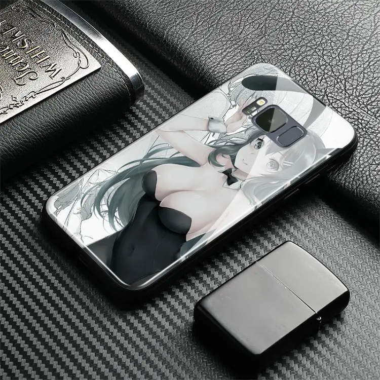 Sakurajima Mai аниме закаленное стекло мягкий силиконовый чехол для телефона Samsung Galaxy S7