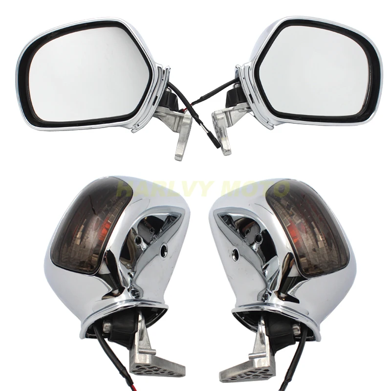 Хромированные зеркальные оранжевые Сигналы поворота для Honda Goldwing GL 1800 2001-2012 2008 2009