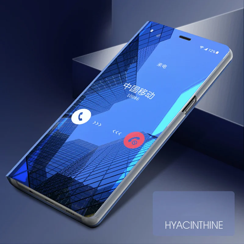 Умный зеркальный флип-чехол для телефона Samsung Galaxy S8 S7 S9 Plus A5 J5 чехол-подставка Note 9 8