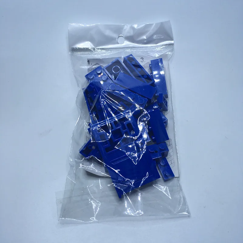 Blue house Фигурки дисплей коробка Minifigs дом доспехи DIY Показать чехол мотоцикл MOC колонна Базовая пластина Кронштейн Набор строительные блоки кирпичи игрушки - Цвет: Blue house