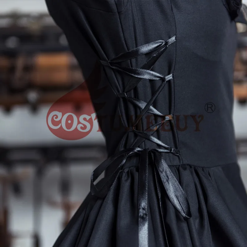 Costumebuy 18 век Французский Благородный Стиль винтажная суета ручной работы викторианские платья с длинным рукавом Готический средневековый костюм платья