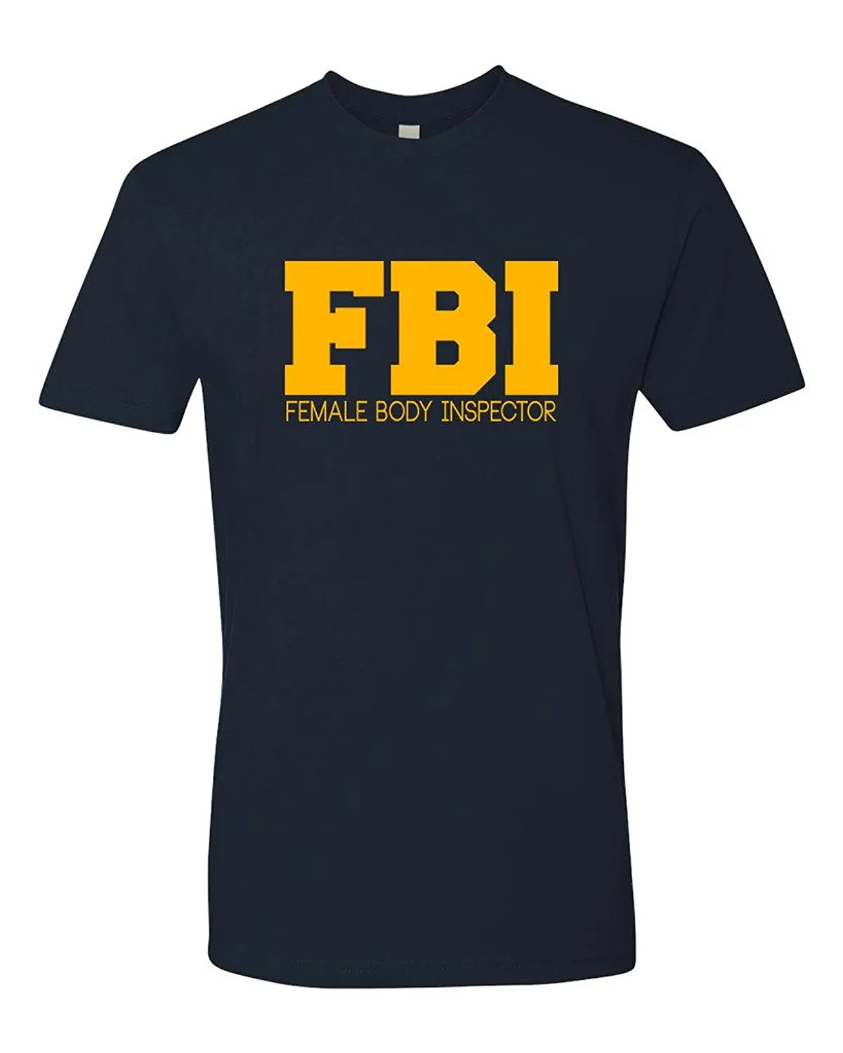 Для мужчин с надписью ФБР (FBI) женского тела инспектор футболка коротким рукавом