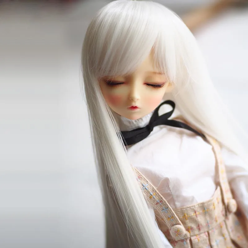 1/3 1/4 1/6 1/8 новый стиль Bjd SD парик для куклы высокотемпературный проволочный Белый