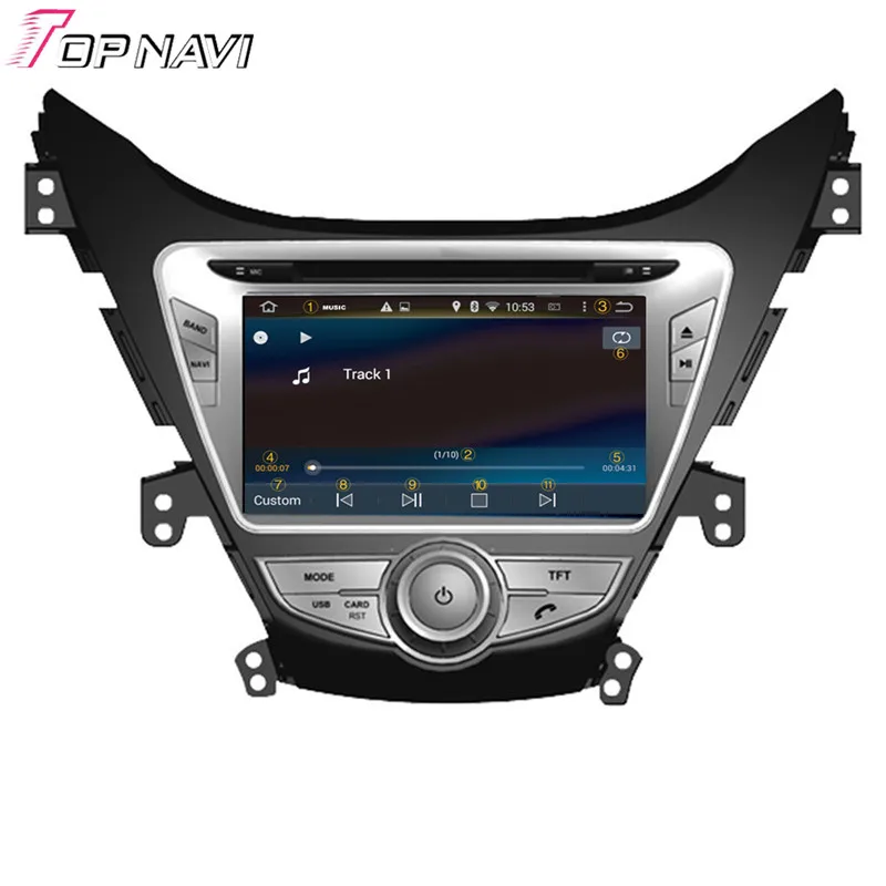 Topnavi 8 дюймовый Восьмиядерный 4 Гб ОЗУ Android 6 0 Автомобильный видеоплеер Авто аудио