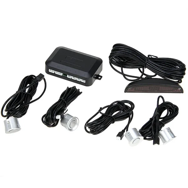 4-Sensor LED Display Car Backup Parking Sensor System (Silver) | Автомобили и мотоциклы
