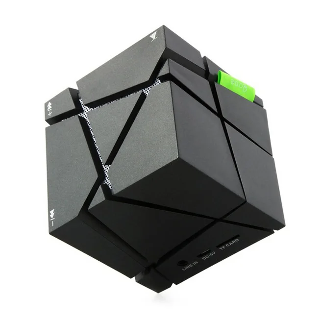 Qone светодиодный креативный портативный динамик Rubik's cube типа Bluetooth черный |