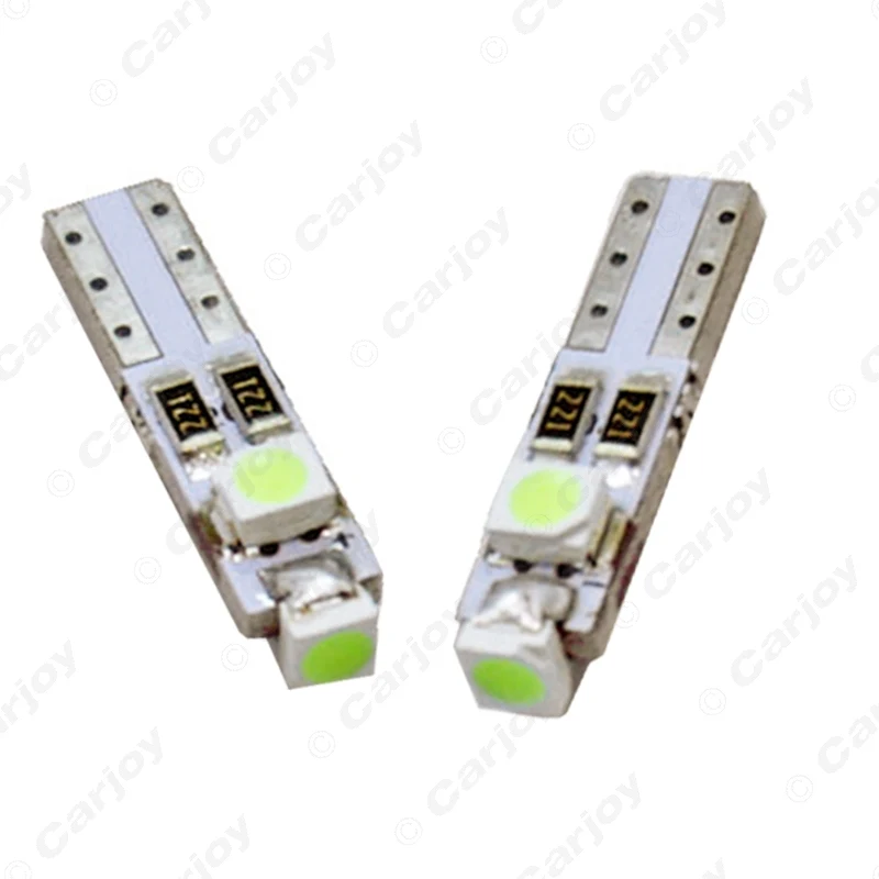 LEEWA 5X DC12V автомобильный T5 74 17 0 5 W 3SMD 1210/3528 Canbus безошибочный светодиодный светильник