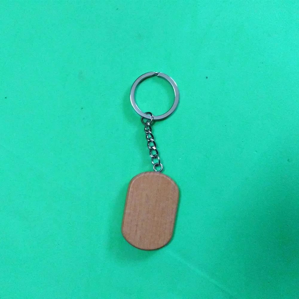 10 шт. деревянный брелок DIY чистый брелок круглый/квадратный/прямоугольник/Овальный/Сердце/брелок со щитом анти потеря дерева индивидуальные подарки