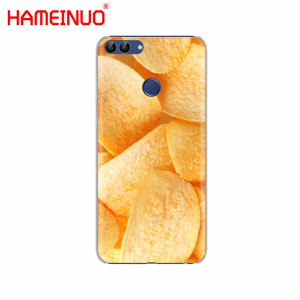 HAMEINUO Cute food fries burger funny Cover phone Case for Huawei NOVA 2 2S 3e PLUS LITE P smart 2018 enjoy 7s mate 7 8 9 10 pro | Мобильные