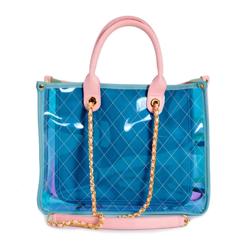 Пляжные сумки для женщин 2019 bolsos mujer de marca famosa пластиковая прозрачная