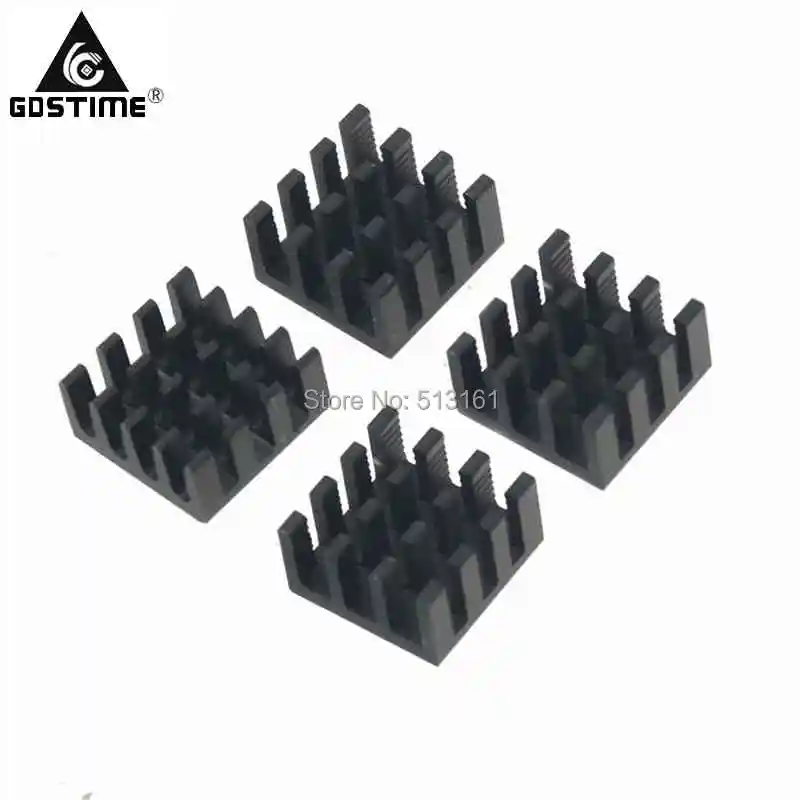 100 шт./лот радиатор 14x14x7 мм чипсет ОЗУ алюминиевый охладитель|heat sink|radiator coolerram heatsink