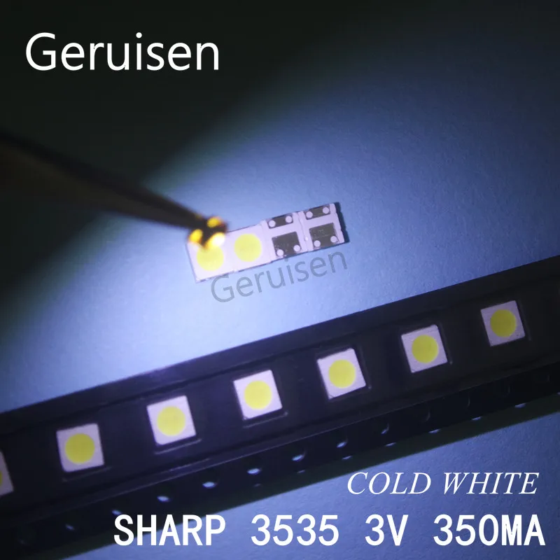 1000PCS/LOT For SHARP LED TV Application LCD Backlight for 1W 3V 3535 3537 Cool white GM5F22ZH10A | Лампы и освещение