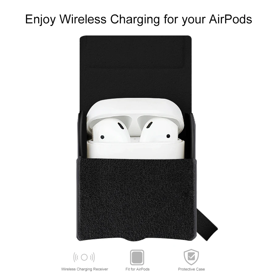 Nillkin для AirPods чехол беспроводной зарядки защитный чехол Qi Стандартный для Apple AirPods совместим с Qi беспроводным зарядным устройством
