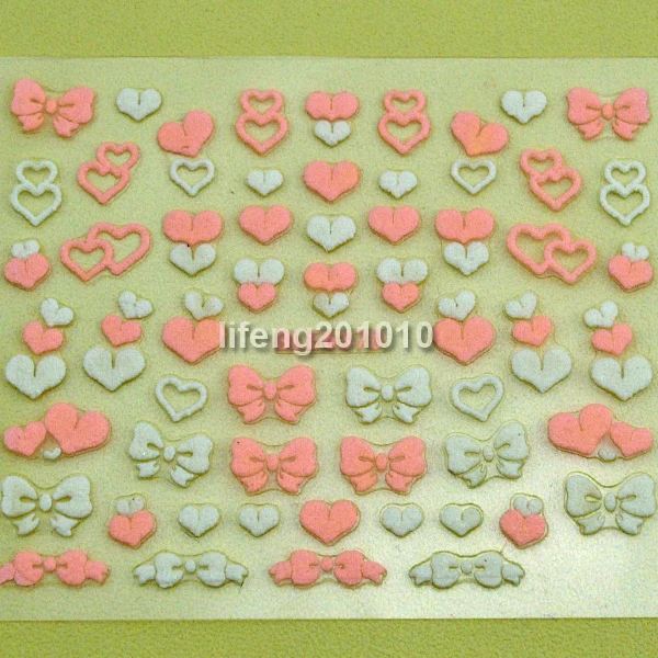 Наклейки для дизайна ногтей 6 шт./лот наклейки 3D инструменты украшения красивые с