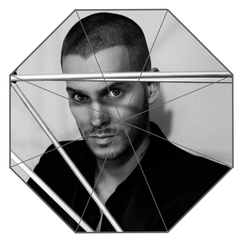 Umbrella Изготовленный на заказ m pokora Зонт с произведением искусства солнечный и дождливый солнцезащитный зонт Анти-УФ# QAZ098K - Цвет: Umbrella