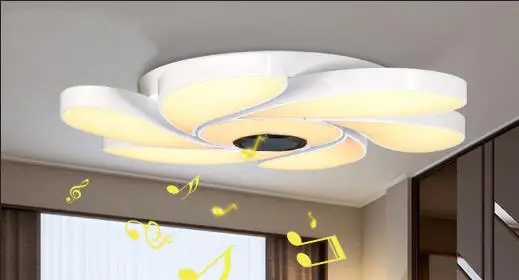 72W 56X56X11cm RGB, светодиодный, с затемнением потолочный светильник с Bluetooth спикер телефон приложение управления 110 В 220 В 72 Вт 108 ВТ современная музыка потолочный светильник Taklampa - Цвет корпуса: 72W 56X56X11cm