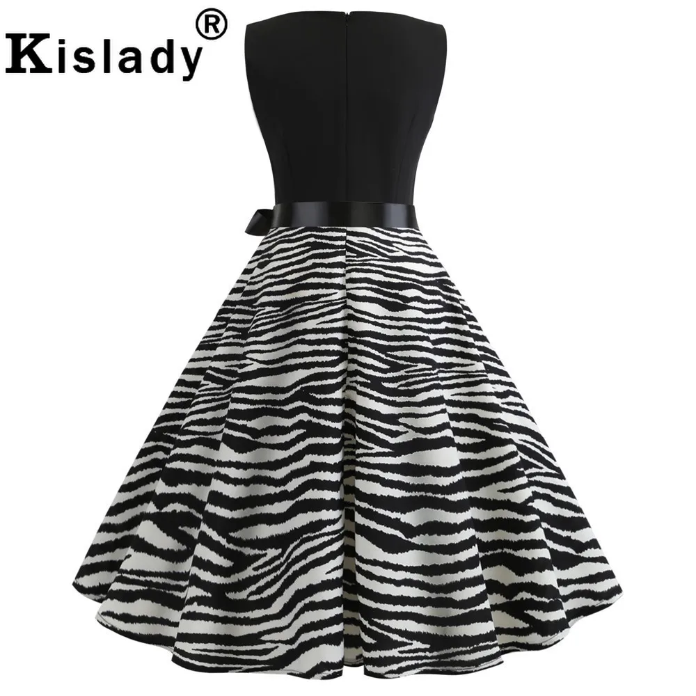 Летнее женское винтажное платье с v образным вырезом и цветочным принтом в