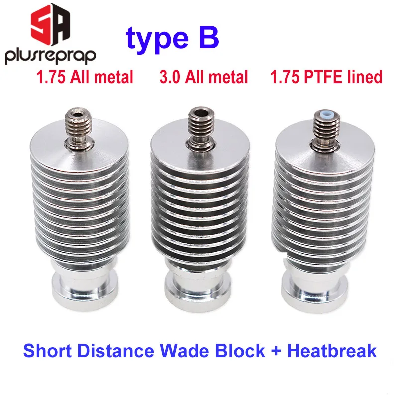 V6 Heat Sink Long or Short Distance J-head Hotend All Metal Remote Bowden Block with Break for 1.75mm 3.0mm Filament 3D | Компьютеры и