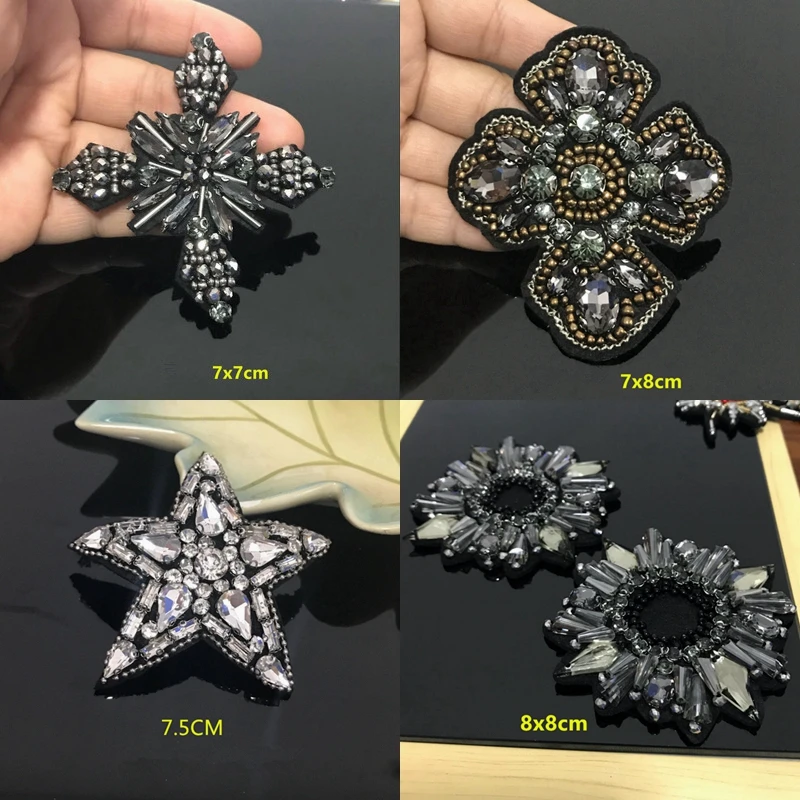 Стразы Звездные перекрестные нашивки креативная декоративная одежда 3D с