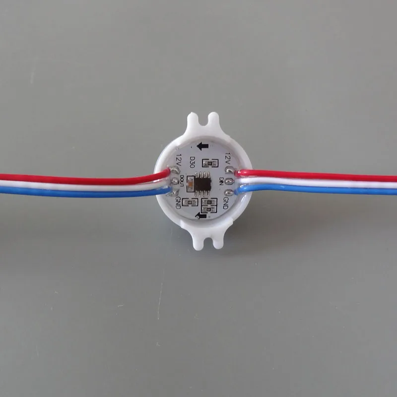 20 шт./лот DC12V WS2811 30 мм Рассеянный светодиод модуль пикселей Full Цвет 3 светодиодный s