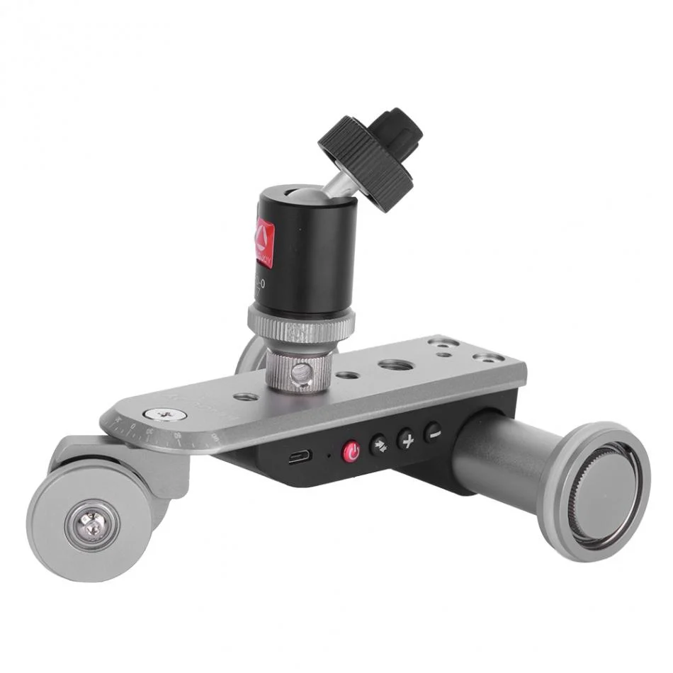Electric Track Slider Motor Dolly Truck Max Load 8KG Mini Aluminium Alloy Motorized 3-Wheel Car for Camera Camcorder DSLR | Электроника