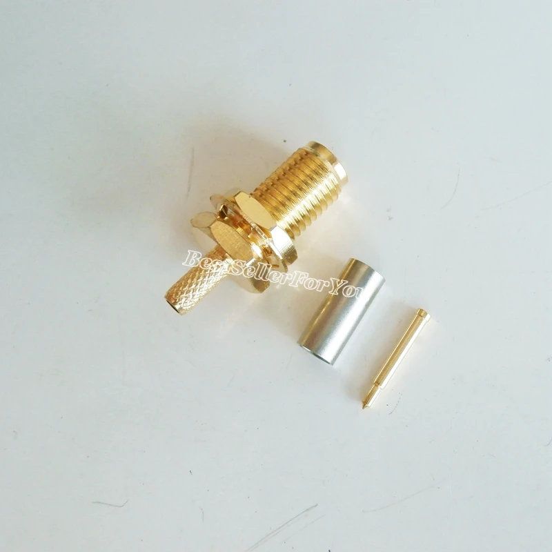 ОБЖИМНАЯ гайка RG174 RG316 LMR100 с разъемом для кабеля 10X RPSMA Jack разъем LMR100|connector crimp|connector