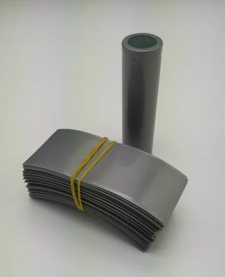 gray 500 шт 18650 корпус батареи термоусадочный рукав изоляция крышка батареи ПВХ термоусадочная пленка 75*30 мм - Цвет: gray