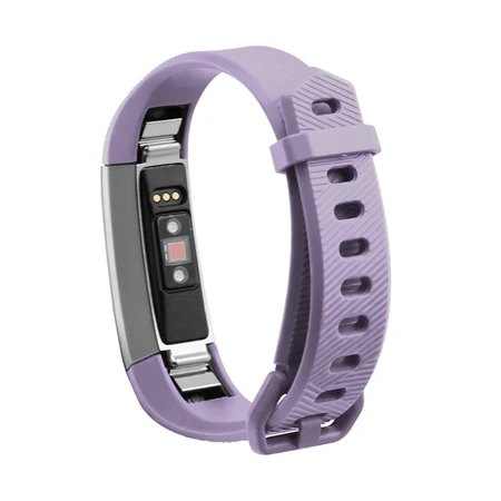 light purple Высококачественный мягкий силиконовый ремешок для Fitbit Alta HR, ремешок на запястье, большой маленький браслет, ремешок для часов, умный Браслет Correa - Цвет: light purple
