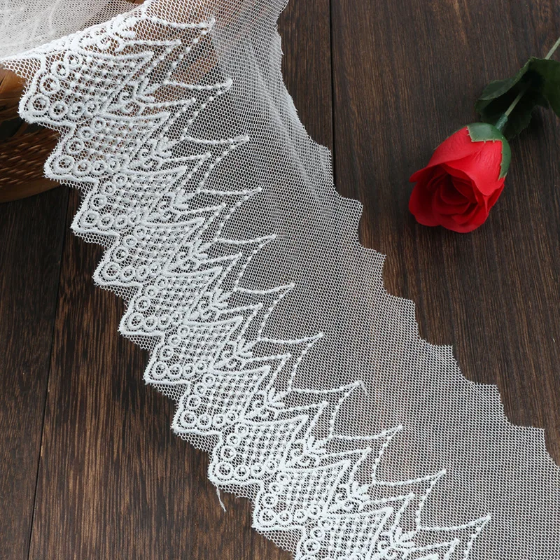 Бесплатная доставка 15 Φ кружевная отделка ткань сделай сам вышитая сетка шнур