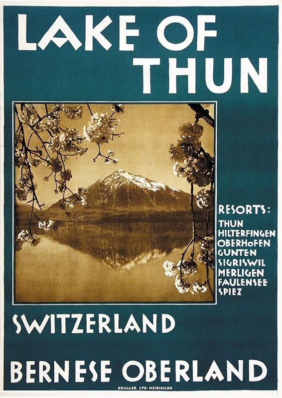 Switzerland Berne Tourism Posters Bern - Gurten Kulm Classic Wall Stickers Canvas Painting Vintage Poster Home Bar Decor Gift | Дом и сад