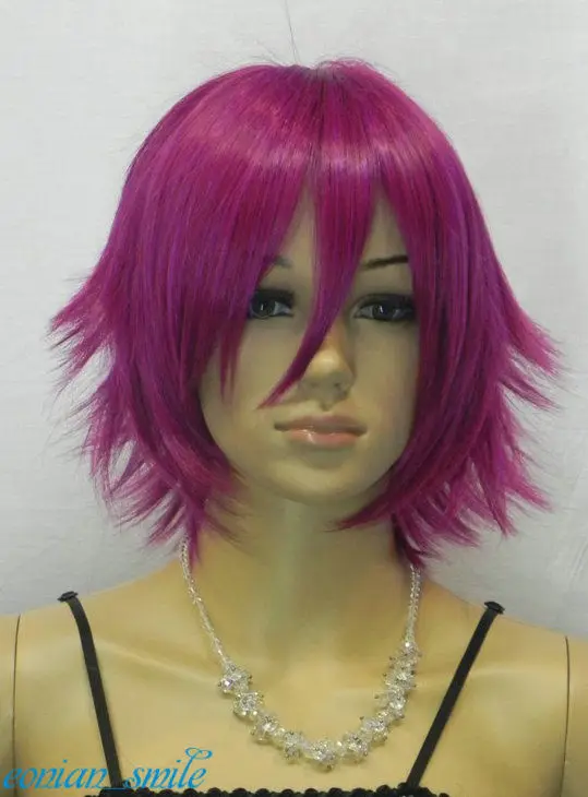 Мода Пурпурно красный Прямой Короткий Косплей Парик женщин|women business card holder|wigs and