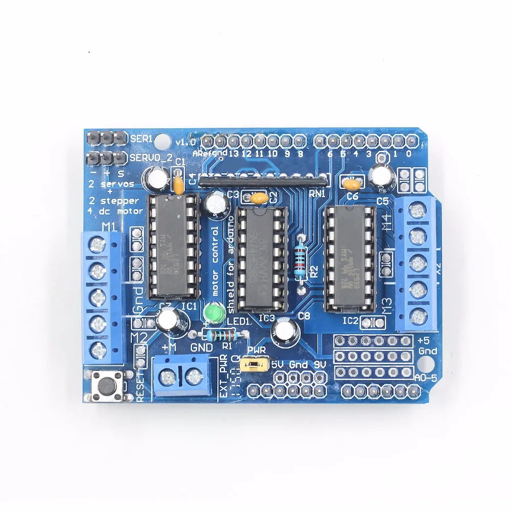 L293D щит управления двигателем Плата расширения привода двигателя для Arduino Щит